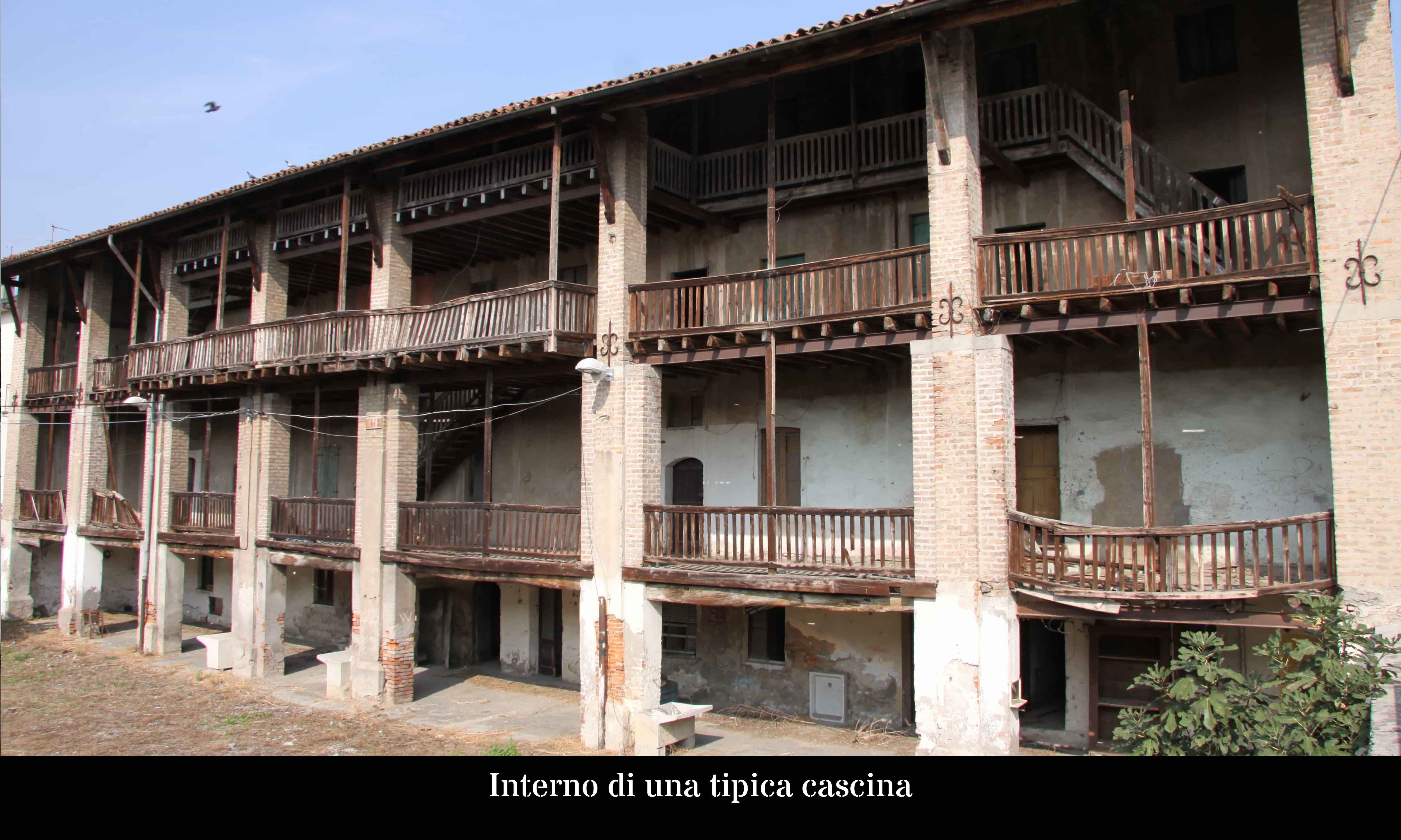 L'interno di una tipica cascina